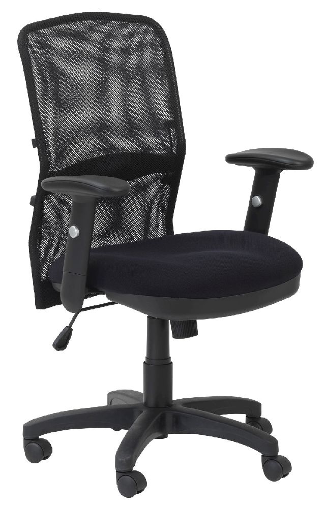Product photograph of Alphason Dakota Black Mesh Fabric Office Chair from Choice Furniture Superstore.